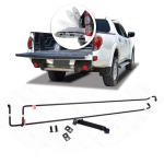 Lift Tech โช๊คฝาท้าย ผ่อนแรง 1 ชุด สีดำ สำหรับ Isuzu Dmax D-max ปี 2022,Maza BT-50 BT50 Pro Pick ปี 2022